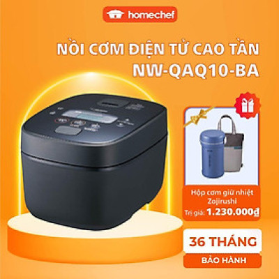 Nồi cơm điện tử cao tần Zojirushi 1L NW-QAQ10-BA, sản xuất tại Nhật Bản, bảo hành 3 năm|HÀNG CHÍNH HÃNG