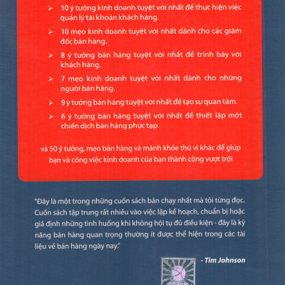 100 Ý Tưởng Bán Hàng Hay Nhất Mọi Thời Đại: Cuốn Sách Sẽ Hé Lộ Cho Bạn Đọc Những Bí Mật Thành Công Của Rất Nhiều Chuyên Gia Bán Hàng; Tặng Sổ Tay Giá Trị (Khổ A6 Dày 200 Trang)