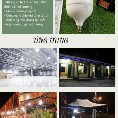 Bóng đèn LED bulb trụ LEDGOES 50W