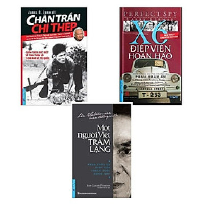 Combo 3 cuốn sách:  Chân Trần Chí Thép +Điệp Viên Hoàn Hảo X6 + Một Người Việt Trầm Lặng