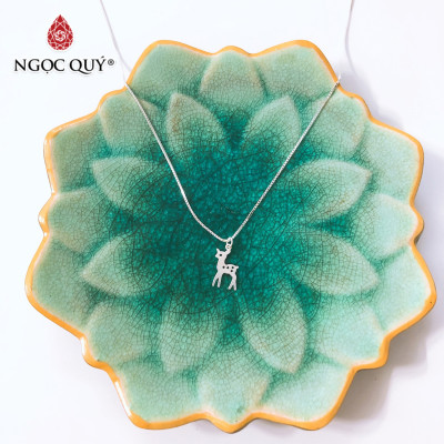 Dây chuyền bạc mặt con hươu - Ngọc Quý Gemstones