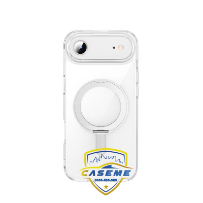 Ốp Lưng Wi wu IShield Ultra MCC-201 Cho iPhone 17, iPhone Air, iPhone 17 Pro, iPhone 17 Pro Max – Trong Suốt, Chống Sốc, Nam Châm, Giá Đỡ 360°  - Hàng Nhập Khẩu