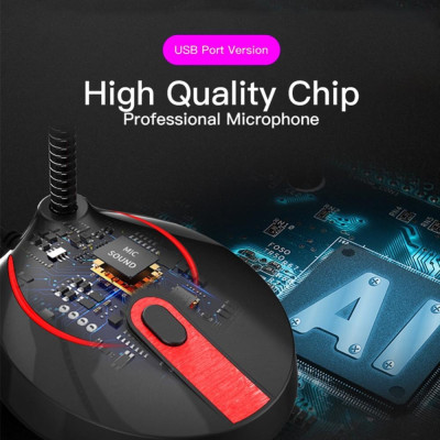 Micro Mini Dùng Cho Máy Tính PC, Laptop Cổng USB Công Nghệ Lọc Tiếng Ồn Cao Cấp AnZ thu âm chất lượng cao hỗ trợ học Online chat videocall Chuyên Nghiệp Live Stream Hát Karaoke Quay Video Ghi Âm Vlog Zoom Skype ĐT Smartphone, Microphone  Hàng Nhập Khẩu