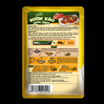 Xốt sườn xào chua ngọt Cholimex - Gói 90g tiện lợi