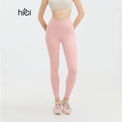 Quần dài tập Yoga Gym Hibi Sports QD325 kiểu trơn phối đường nâng mông, chất vải cao cấp Hi Fabric