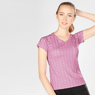 Áo Thể Thao Nữ W Basic V Neck Pup/Wht