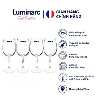 Bộ ly vang Luminarc So Wine 4 chiếc E5979- 350 ml