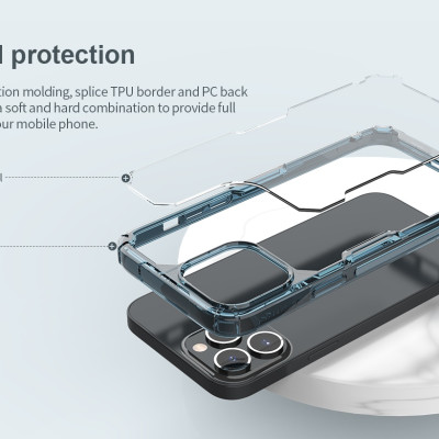 Ốp Điện Thoại NILLKIN TPU Trong Suốt Dành Cho iPhone 14 Pro Max/ 13 Pro Max Siêu Mỏng - Hàng Nhập Khẩu