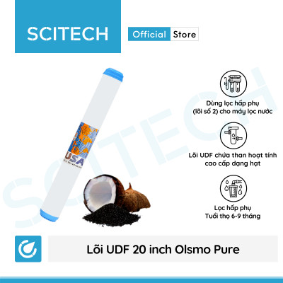 Lõi UDF 20 inch Olsmo Pure by Scitech - Lõi số 2 máy lọc nước RO, bộ lọc thô - Hàng chính hãng