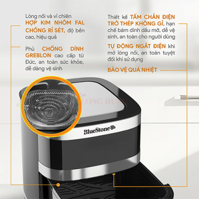 Nồi chiên không dầu Bluestone 9 lít AFB-5886 - Hàng chính hãng