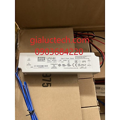 Nguồn LED Meanwell LPV-60-12 (12V 60W 5A), Hàng chính hãng