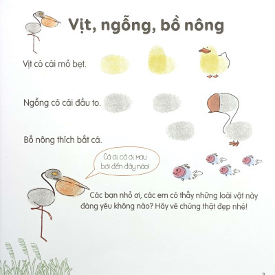 100++ ý tưởng sáng tạo vẽ tranh bằng vân tay - Động vật