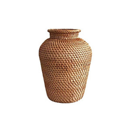 Bình hoa mây ECOHUB, bình hoa khô phòng khách,phòng ngủ, hoa trang trí (Rattan Flower Basket)
