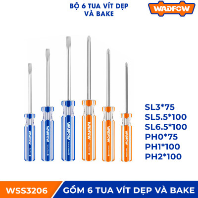 BỘ 6 TUA VÍT DẸP & BAKE WSS3206 WADFOW - HÀNG CHÍNH HÃNG
