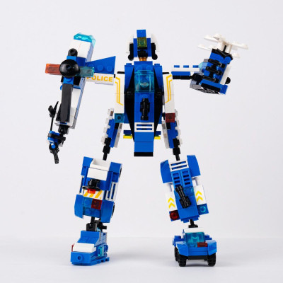 Đồ Chơi Lắp Ráp Robot Cảnh Sát Biến Hình 8 Trong 1 - Police - Toys&Joys 8618 (353 Mảnh Ghép)