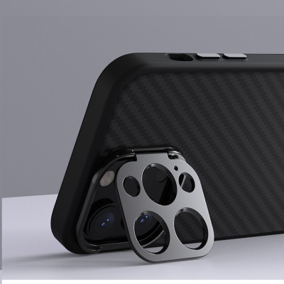 Ốp Lưng Sợi Carbon Chống Rơi Chống Trượt Cho Iphone 14 Pro Max, 15 Pro , 15 Pro Max hiệu Nillkin CarboProp hỗ trợ sạc từ có giá đỡ bảo vệ camera - Hàng nhập khẩu