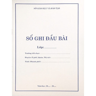 Sách ND - Combo 5 cuốn Sổ ghi đầu bài Tiểu học (B11)