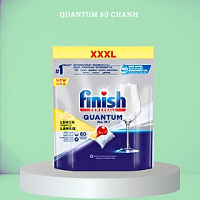 Viên rửa bát chén Finish Quantum  60 viên (Nk Đức )