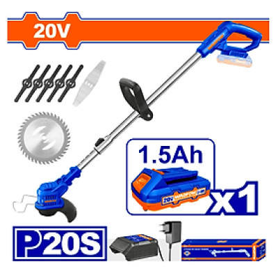 MÁY CẮT CỎ DÙNG PIN 20V WGTP511 WADFOW (KÈM 1 PIN 20V 1.5AH & 1 SẠC) - HÀNG CHÍNH HÃNG