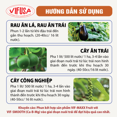 VIF-MAXX - Phân bón dưỡng trái chai 1 lít