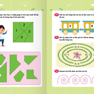 Sách - combo - Trò chơi Toán Học - Rèn luyện Tư Duy (3 - 6 tuổi)