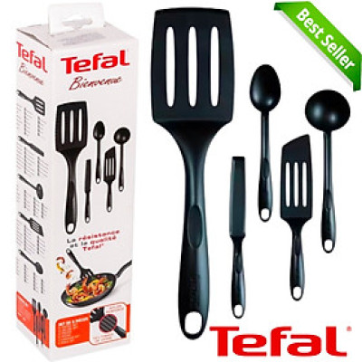 Bộ 5 Món Dụng Cụ Nấu Ăn Tefal 2100089647 Bienvenue Service and Preparation Hàng chính hãng