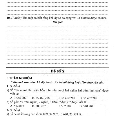 Bộ Đề Kiểm Tra Môn Toán Lớp 4 Tập 1 (Dùng Kèm SGK Kết Nối Tri Thức Với Cuộc Sống) - HA