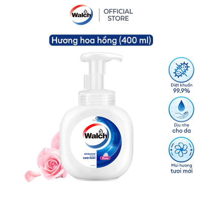 Bọt rửa tay kháng khuẩn Walch dưỡng da tay mềm mịn 400ml
