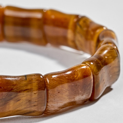 Vòng Đốt Trúc Đá Thạch Anh Mắt Hổ (9mm) Ngọc Quý Gemstones