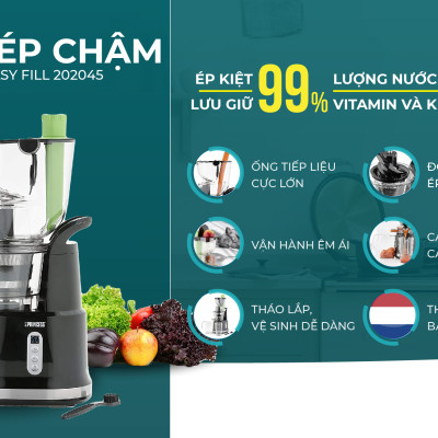 Máy ép chậm Princess Easy Fill 202045- Hàng chính hãng