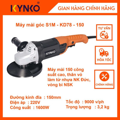 Máy mài góc cầm tay chính hãng Kynko S1M- KD78 -150 # 6781 giá tốt