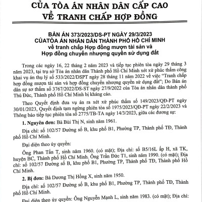 Tuyển Tập Các Bản Án Của Tòa Án Nhân Dân Cấp Cao Về Dân Sự Và Tố Tụng Dân Sự (Dành Cho Thẩm Phán, Thẩm Tra Viên, Hội Thẩm, Kiểm Sát Viên, Luật Sư Và Các Học Viên Tư Pháp)