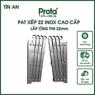 [CHÍNH HÃNG] Pat xếp gắn tường 22mm inox cao cấp (không bao gồm ống inox) - Bào hành 12 tháng