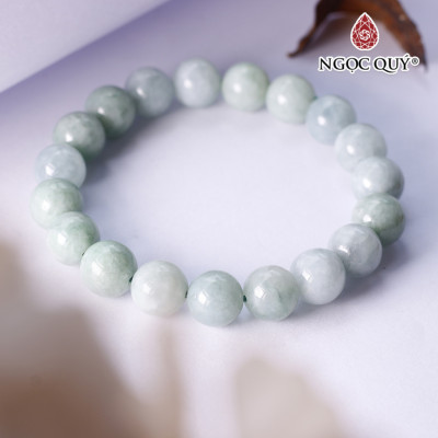 Vòng tay đá cẩm thạch hạt 10mm - Ngọc Quý