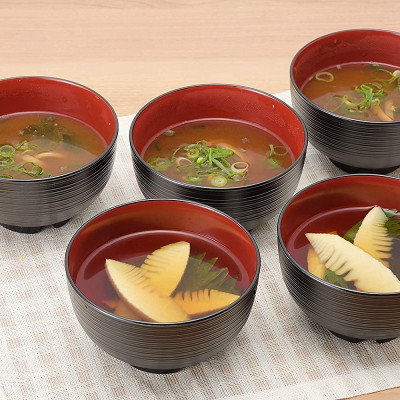 Bát nhựa tròn cao cấp Sensuji Black Ø113mm - Hàng Nội Địa Nhật Bản