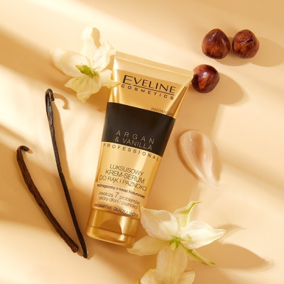 Kem dưỡng da tay Eveline tinh dầu Argan hương Vanilla 100ml_[Tặng kèm mặt nạ Hàn Quốc cao cấp]