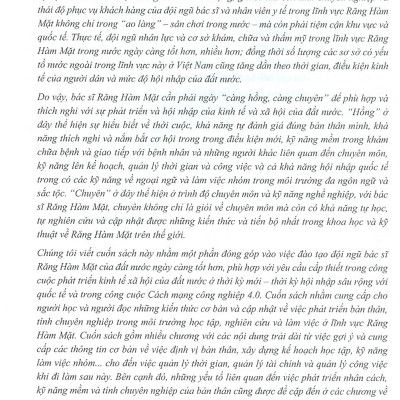 Phát triển cá nhân và tính chuyên nghiệp trong nha khoa - Sách dùng cho khoa Răng Hàm Mặt 