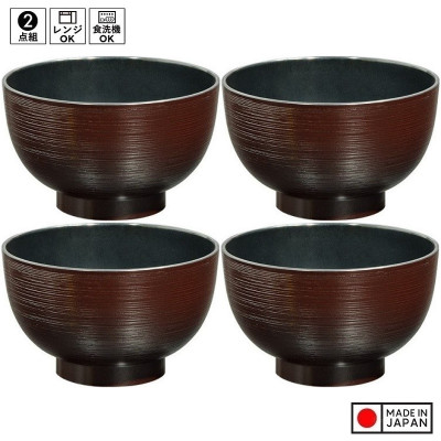 Bát nhựa tròn cao cấp Sensuji Black Ø113mm - Hàng Nội Địa Nhật Bản