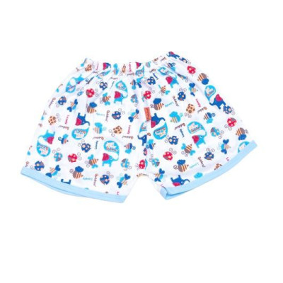 Bộ cotton ngắn ráp lăn in hình BABIBOO - BBC40