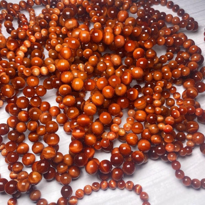 Vòng đeo tay, lắc tay phong thủy đá mắt hổ đỏ