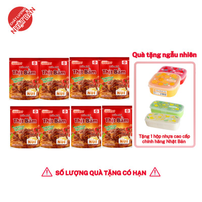 Combo 8 Gói Xốt Mì Ý Thịt Bằm [TẶNG KÈM HỘP NHỰA CAO CẤP] Nisshin Seifun Welna