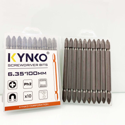 Mũi vít 2 đầu PH2 (không mạ) chiều dài 110mm CHÍNH HÃNG KYNKO MVKM2XPH2 -110-V10