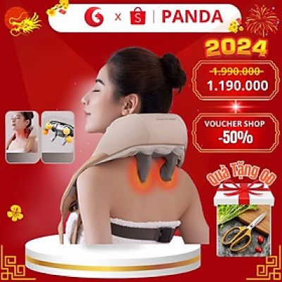 Máy Massage Cổ Vai Gáy RL-20, Con Lăn Silicon Không Gây Đau - Đai Massage Đa Năng Mô Phỏng Kỹ Thuật Massage Số 8