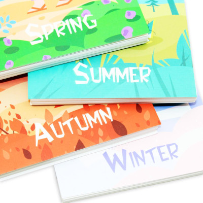 Sổ Lò Xo Note 4 Mùa A6 - Kẻ Ngang - 160 Trang 80gsm - The Sun - Autumn