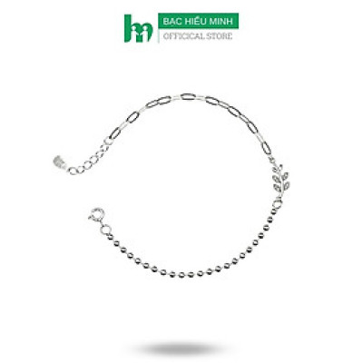 Vòng Tay, Lắc Tay Lá Đính Đá Bạc Hiểu Minh LTU584