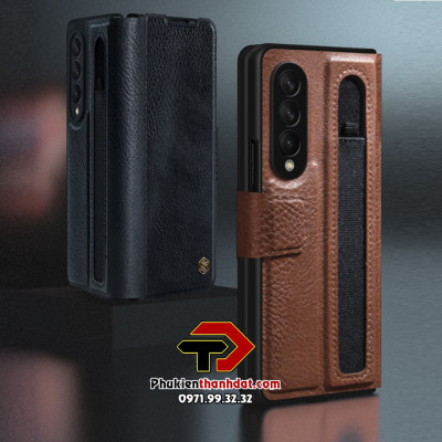 Bao da cho Samsung Galaxy Z Fold4 chính hãng Nillkin Aoge Leather Cover - Hàng chính hãng