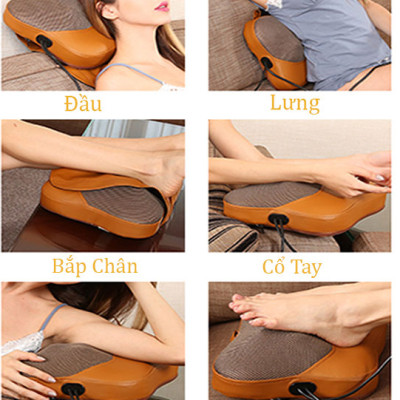 Gối massage có điều khiển chính hãng AYOSUN bảo hành 5 năm
