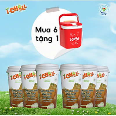 [COMBO 6 LY] iChill Sâm Long Nhãn Nấm Tuyết Hạt Chia Nước Thanh Nhiệt Sấy Thăng Hoa Từ Trái Cây Tự Nhiên