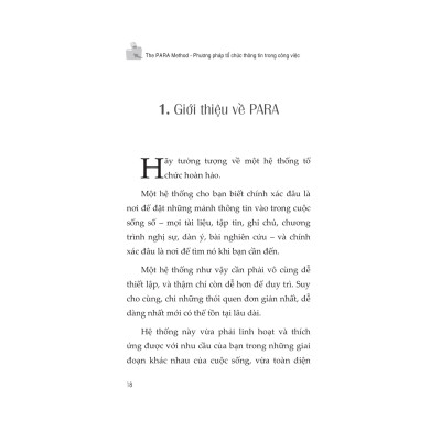 The PARA Method - Phương Pháp Tổ Chức Thông Tin Trong Công Việc - 1980