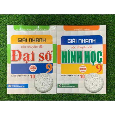 Sách - Combo Giải nhanh các chuyên đề đại số + hình học lớp 9 (HA-MK1)
